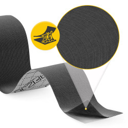 Taśma kinezjologiczna czarna 5 cm x 5 m – do tapingu