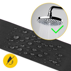 Taśma kinezjologiczna czarna 5 cm x 5 m – do tapingu
