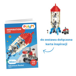 Klocki konstrukcyjne Rakieta 138 el. – kreatywna zabawa 2+