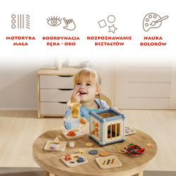 Kostka edukacyjna 10w1 – rozwój motoryki od 12 mies.