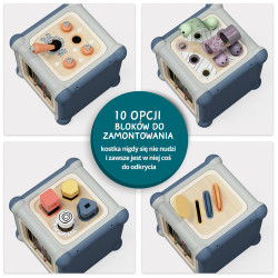Kostka edukacyjna 10w1 – rozwój motoryki od 12 mies.