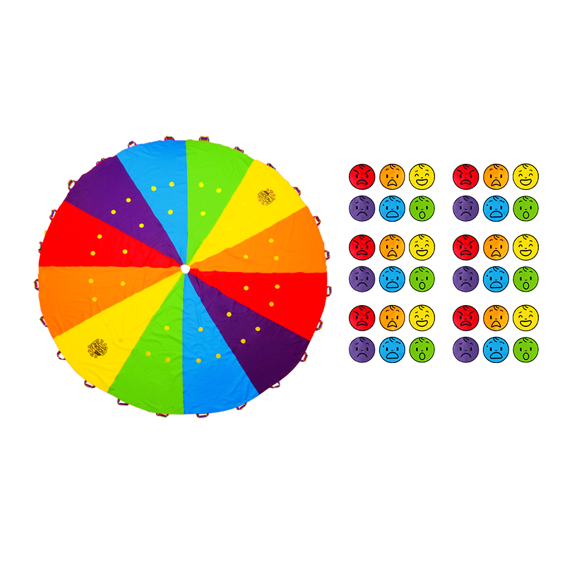Chusta Edukacyjna 3 m + 36 Emocji – Nauka i Zabawa