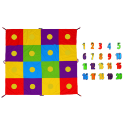 Kolorowa Mata Edukacyjna 2x2m + Liczby | Animacja i SI