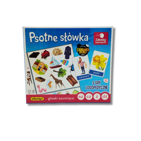 Logopedyczna gra Psotne Słówka – głoski szumiące 5+