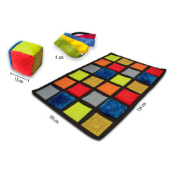 Mata Twister Sensoryczna z kostką - zabawa i terapia