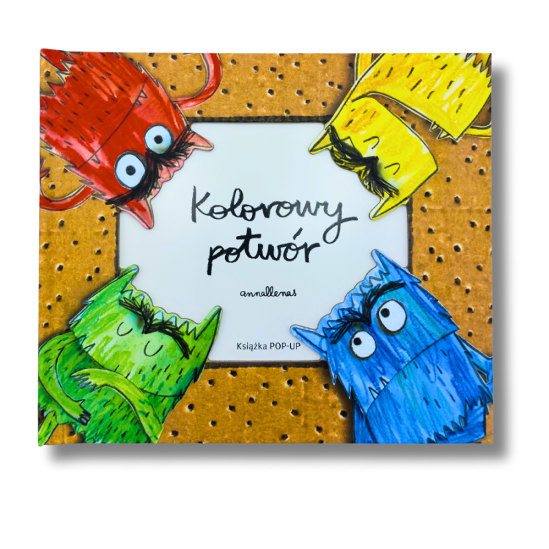 Książka pop-up „Kolorowy potwór” – emocje w 3D