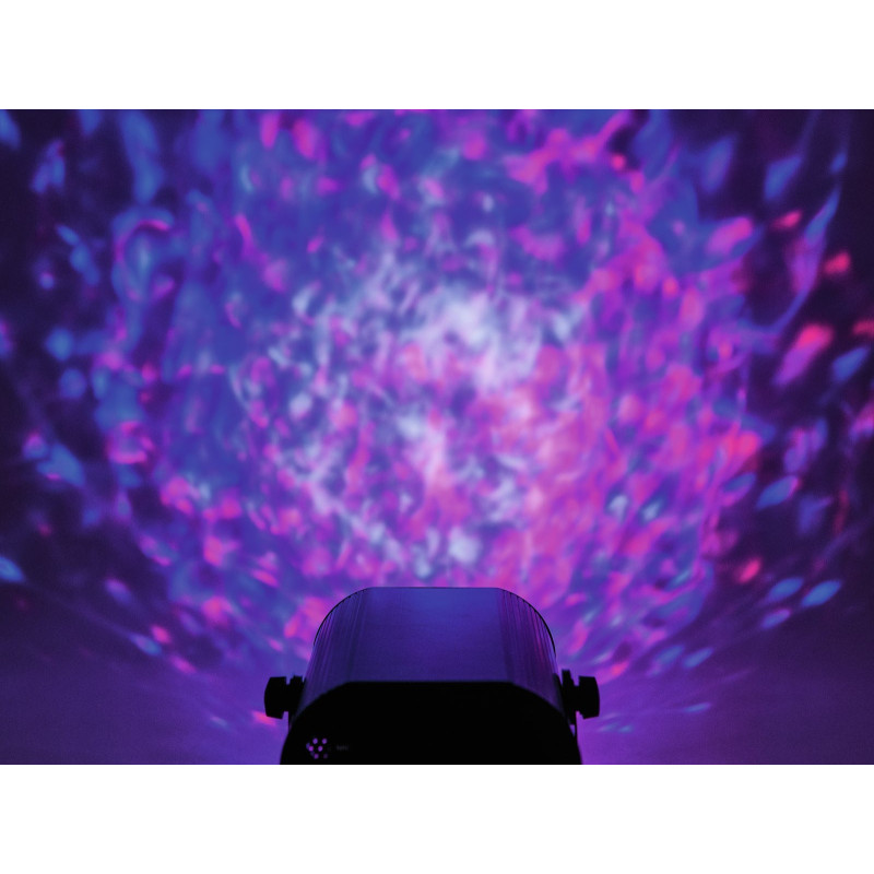 Lampa LED RGB z efektem wody i pilotem IR - 5W