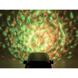 Lampa LED RGB z efektem wody i pilotem IR - 5W