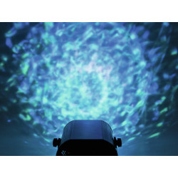 Lampa LED RGB z efektem wody i pilotem IR - 5W