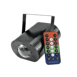 Lampa LED RGB z efektem wody i pilotem IR - 5W