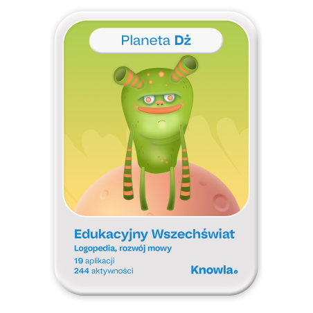 Planeta Dż – Interaktywna terapia mowy dla dzieci 3–9 lat