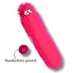 Gumowa gąsienica do ściskania - zabawka sensoryczna