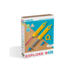 Zestaw Makedo Explore 50 el - Kreatywna zabawa z kartonem
