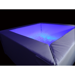 Basen z piłeczkami i podświetleniem LED RGB do terapii SI