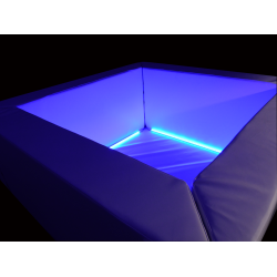 Basen z piłeczkami i podświetleniem LED RGB do terapii SI