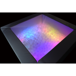 Suchy basen z piłeczkami LED 200x200 - do terapii SI