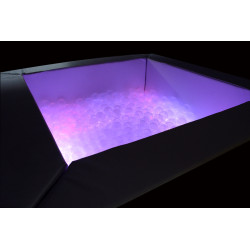 Suchy basen z piłeczkami LED 200x200 - do terapii SI