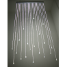 Kurtyna światłowodowa 20pkt 2m LED - zimny biały