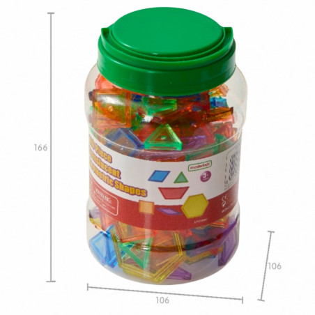 Kolorowe klocki geometryczne do terapii i nauki 140 el.