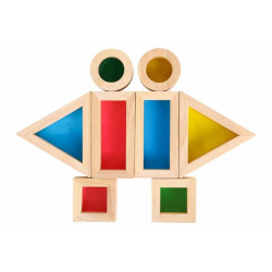 Drewniane Klocki Lustra TOOKY TOY – Edukacja i Zabawa