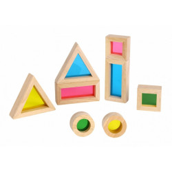 Drewniane Klocki Lustra TOOKY TOY – Edukacja i Zabawa