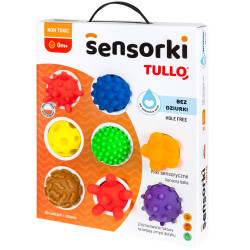 Piłki sensoryczne bez dziurki 8 szt. dla dzieci i terapii