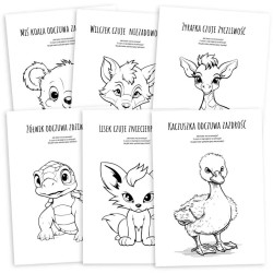 Emocjolandia - Książeczka do kolorowania: Co odczuwają zwierzątka | Edukacyjne kolorowanki dla dzieci