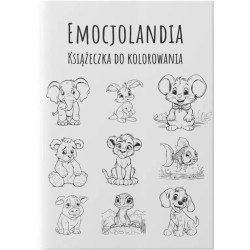 Emocjolandia - Książeczka do kolorowania: Co odczuwają zwierzątka | Edukacyjne kolorowanki dla dzieci