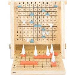 Drewniana gra w statki - logiczna zabawa i trening strategii