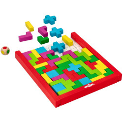 Tetris układanka puzzle drewniana - rozwój i zabawa SI