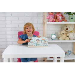 Puzzle dźwiękowe Safari - nauka przez zabawę dla dzieci 2+