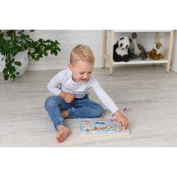 Puzzle dźwiękowe Pojazdy - nauka i zabawa dla najmłodszych