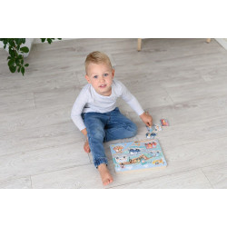 Puzzle dźwiękowe Pojazdy - nauka i zabawa dla najmłodszych