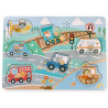 Puzzle dźwiękowe Pojazdy - nauka i zabawa dla najmłodszych