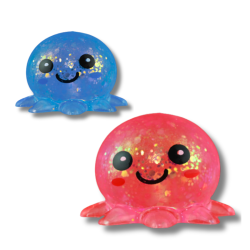 Cukrowa ośmiorniczka – antystresowy gniotek z brokatem