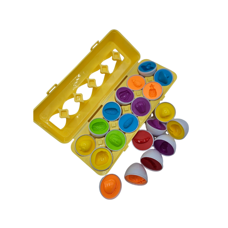 Układanka Jajka Montessori - Dopasuj Owoce i Warzywa | Edukacyjna Zabawka dla Dzieci