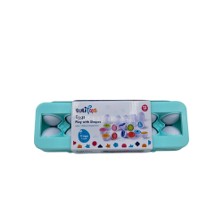 Układanka Jajka Montessori - Dopasuj Kształty i Kolory | Edukacyjna Zabawka dla Dzieci