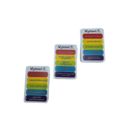 Gra „Wymień 5” — szybka, zabawna gra karciana rozwijająca słownictwo i myślenie. Idealna dla dzieci, rodzin i terapeutów.