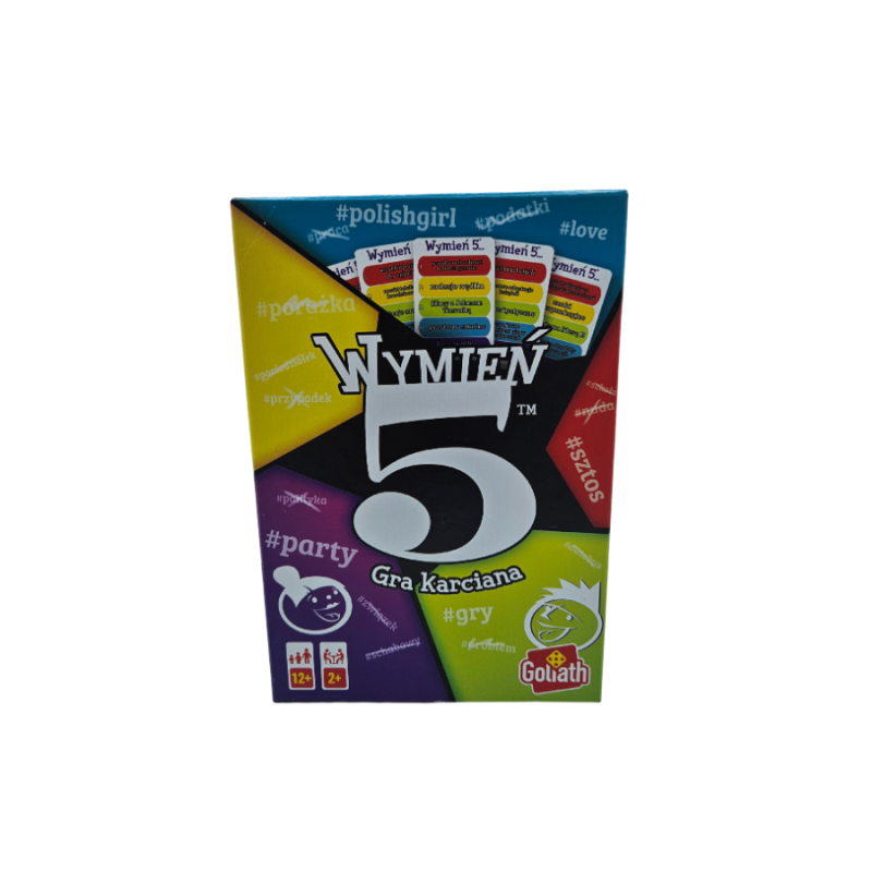 Gra „Wymień 5” — szybka, zabawna gra karciana rozwijająca słownictwo i myślenie. Idealna dla dzieci, rodzin i terapeutów.