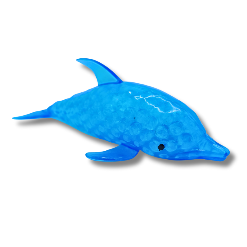 Gniotek delfinek z granulkami – terapia SI, antystresowy