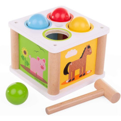 Drewniana przebijanka zwierzątka SI 12m+