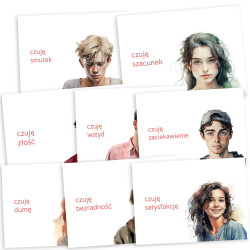 Karty emocji dla młodzieży i dorosłych | Rozwijaj inteligencję emocjonalną
