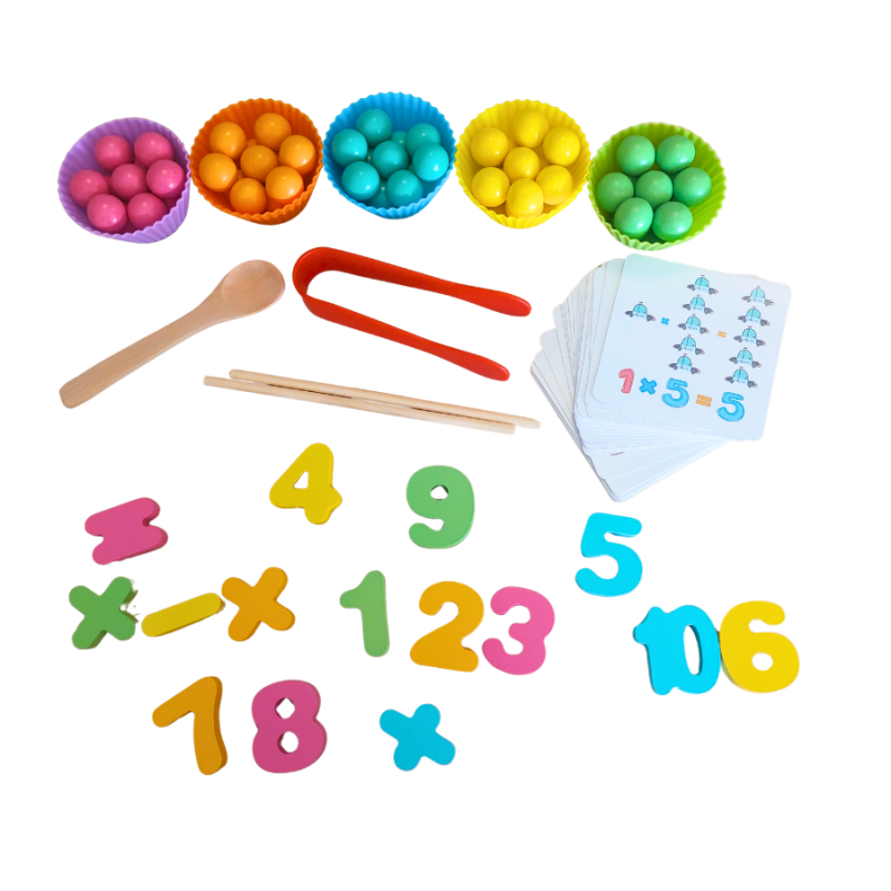 Układanka matematyczna Montessori - nauka liczenia dla dzieci