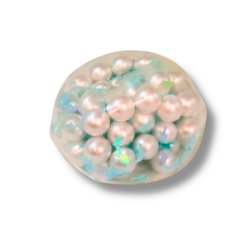 Gniotek sensoryczny kula z perłami - terapia SI i relaks