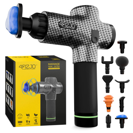 Pistolet do masażu MASSAGE GUN-ULTRA 9 końcówek LCD