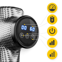 Pistolet do masażu MASSAGE GUN-ULTRA 9 końcówek LCD