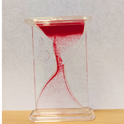 Klepsydra antygrawitacyjna z brokatem - koncentracja i relaks