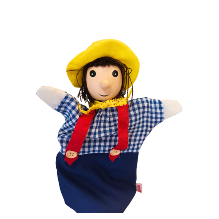 Pacynka farmer dla dzieci Goki zabawka terapeutyczna SI