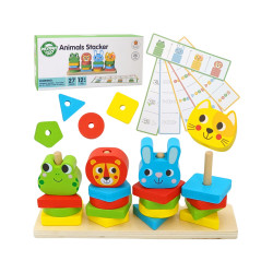 Układanka Montessori drewniana 27 el. SI