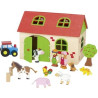 Drewniana farma edukacyjna SI zabawka kreatywna